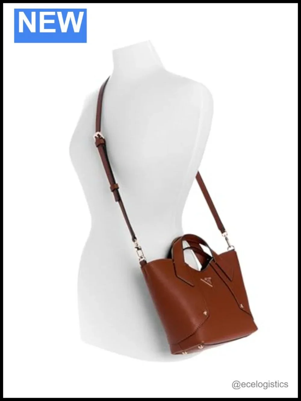 GUESS Darcy Mini Tote - Pebble PVC Satchel with Gold Hardware & Removable Pouch